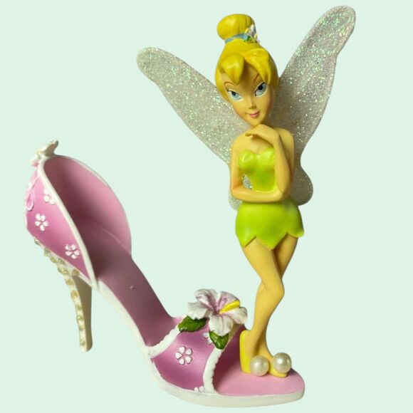 Hamilton Tinker Bell Hibiscus Honey High Heel Shoe Figurine Disney Fairy - Picture 1 of 6